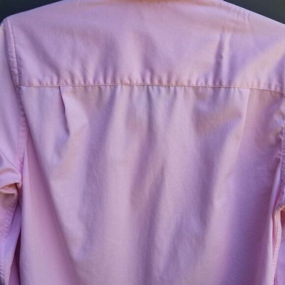 Devon & Jones Pink Luxury Prima Cotton Button Down Large - Picture 6 of 8
